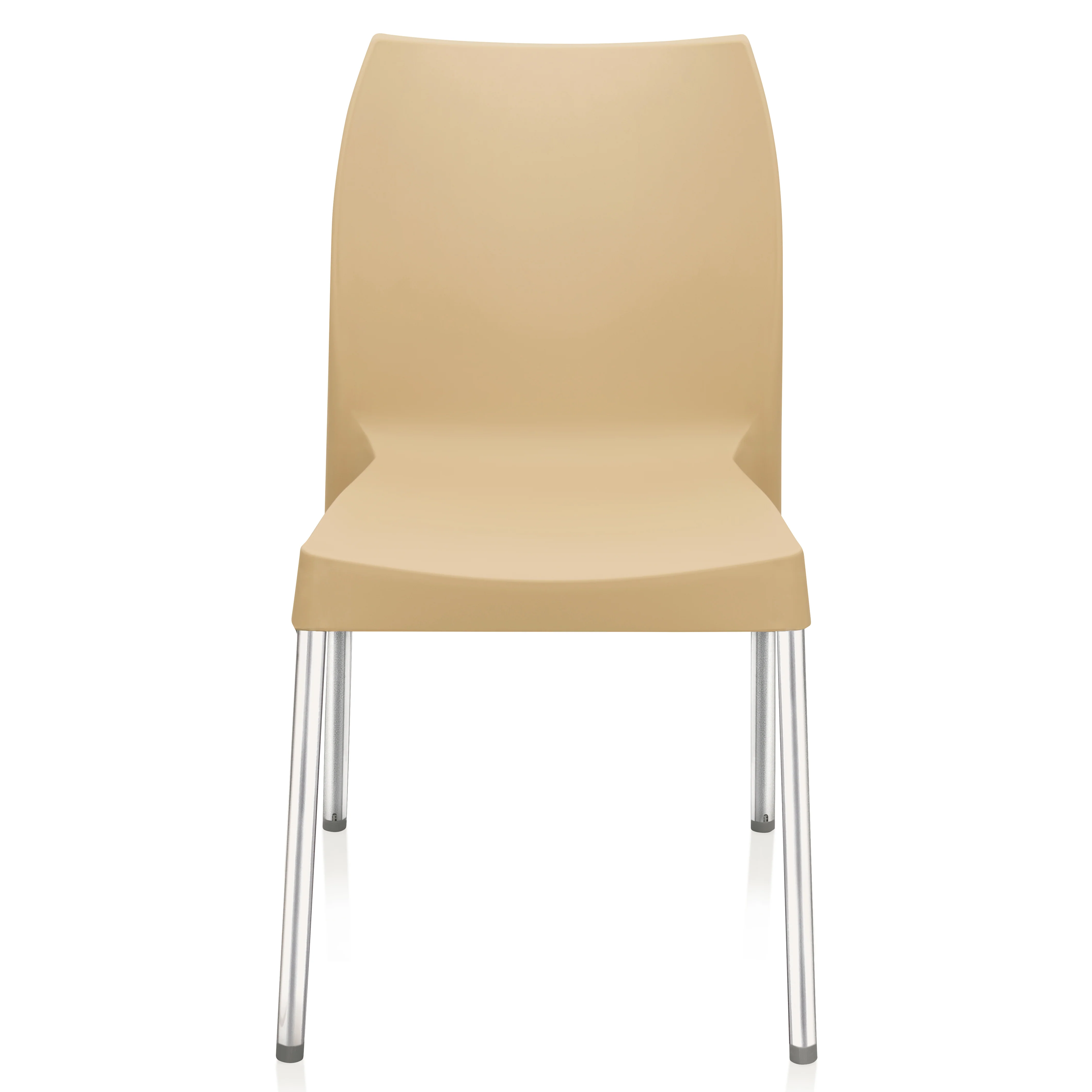 Nilkamal Novella 07 Plastic Armless Chair (Biscuit Brown) - Image 8