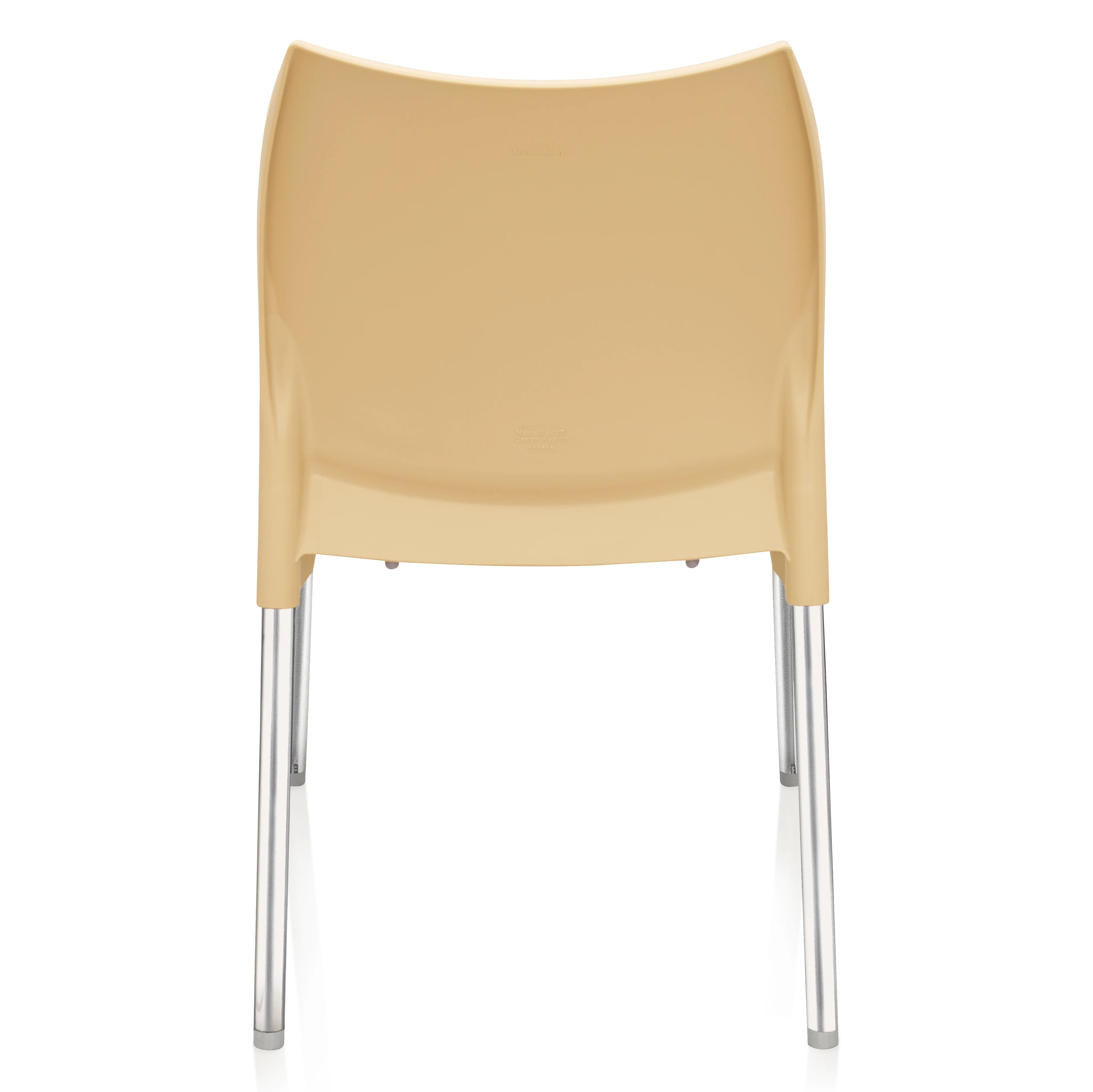 Nilkamal Novella 07 Plastic Armless Chair (Biscuit Brown) - Image 9