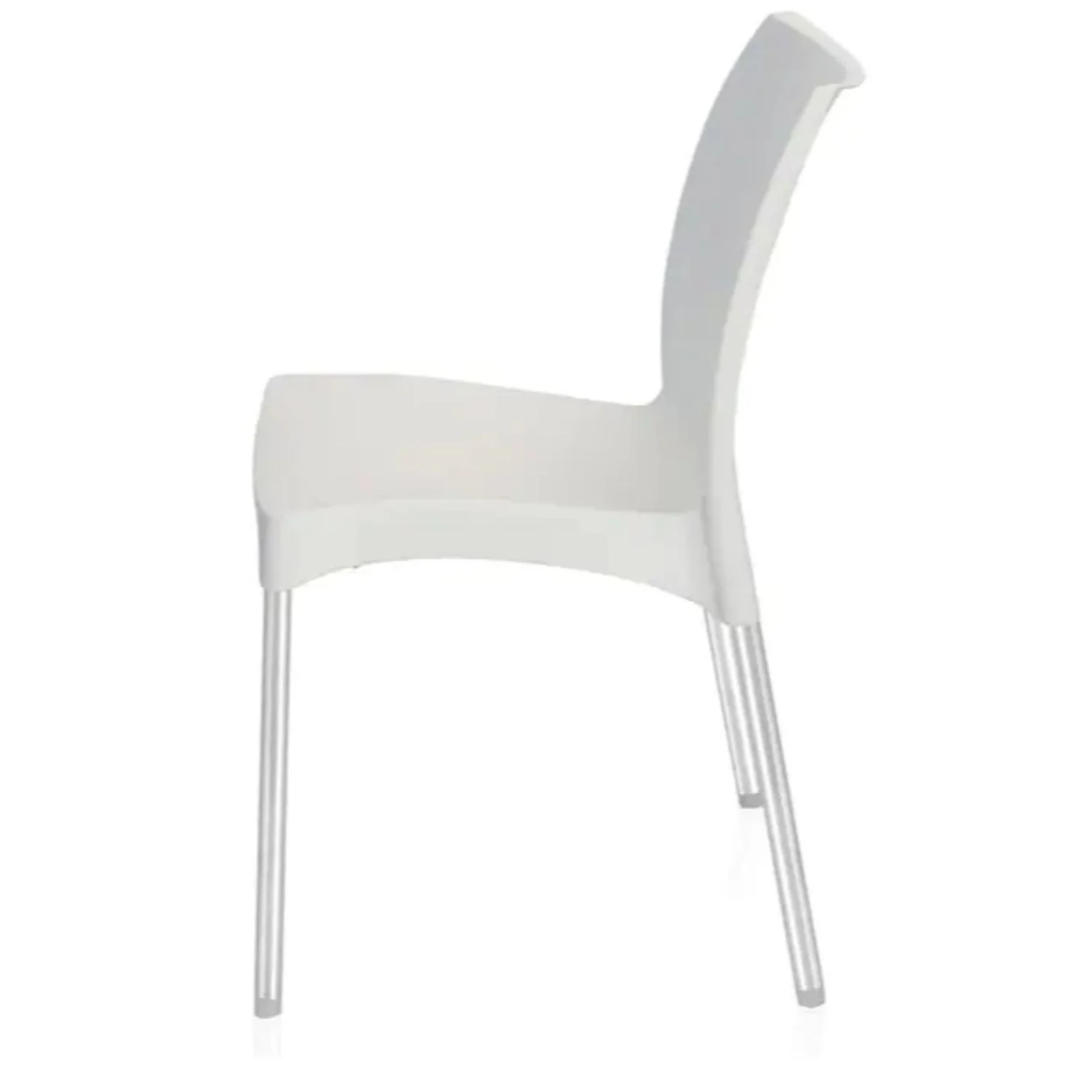 Nilkamal Novella 07 Plastic Armless Chair (Milky White) - Image 7