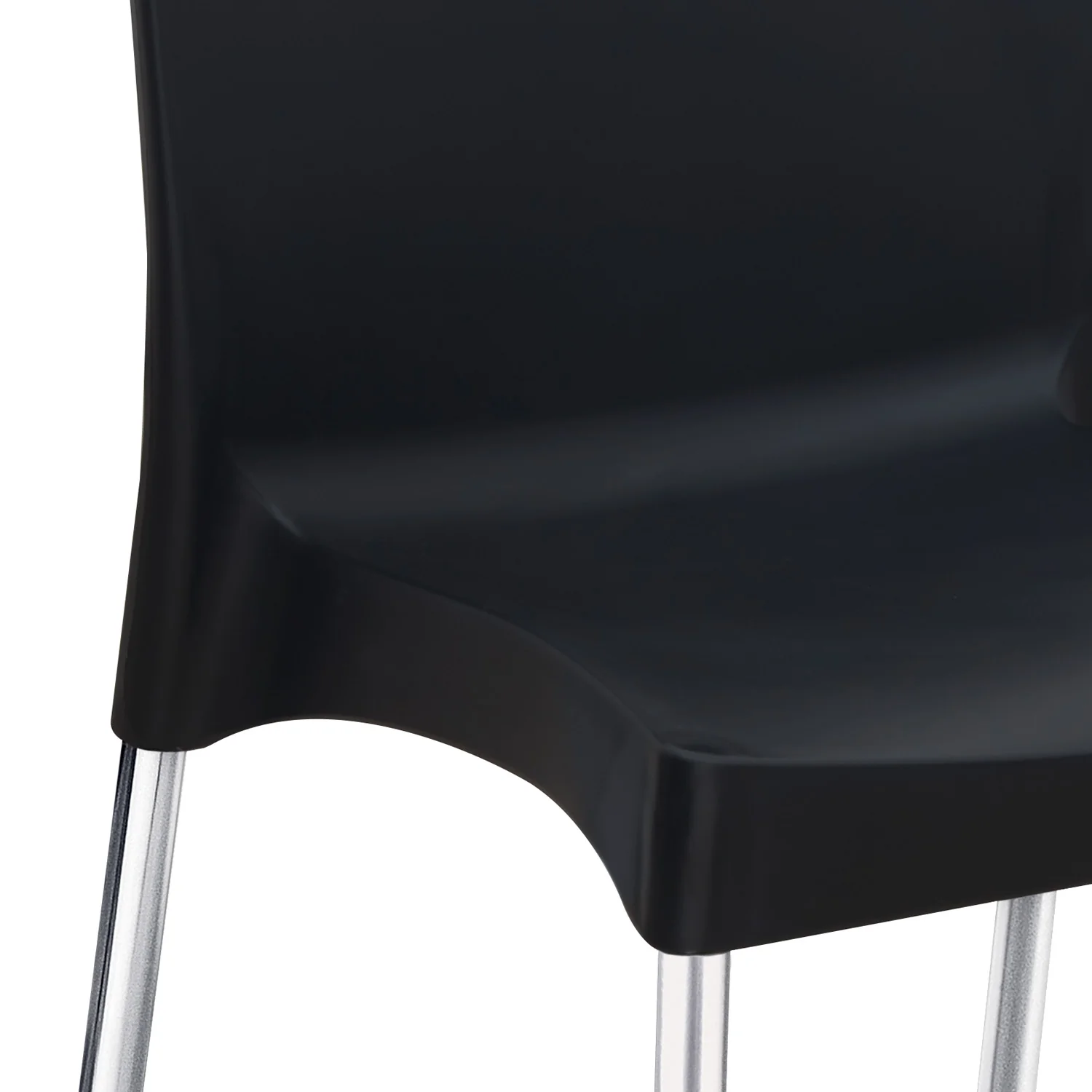 Nilkamal Novella 07 Plastic Armless Chair (Iron Black) - Image 11