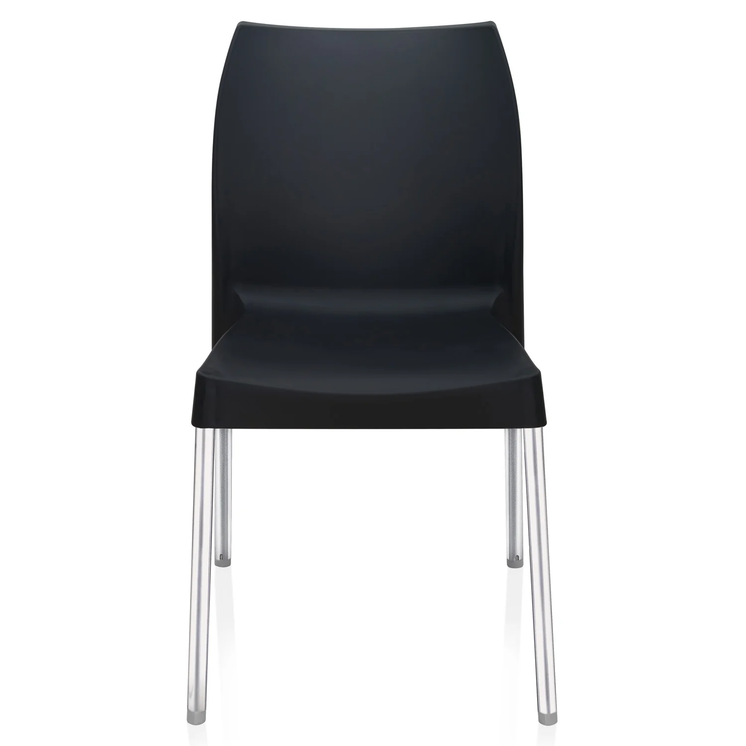 Nilkamal Novella 07 Plastic Armless Chair (Iron Black) - Image 9