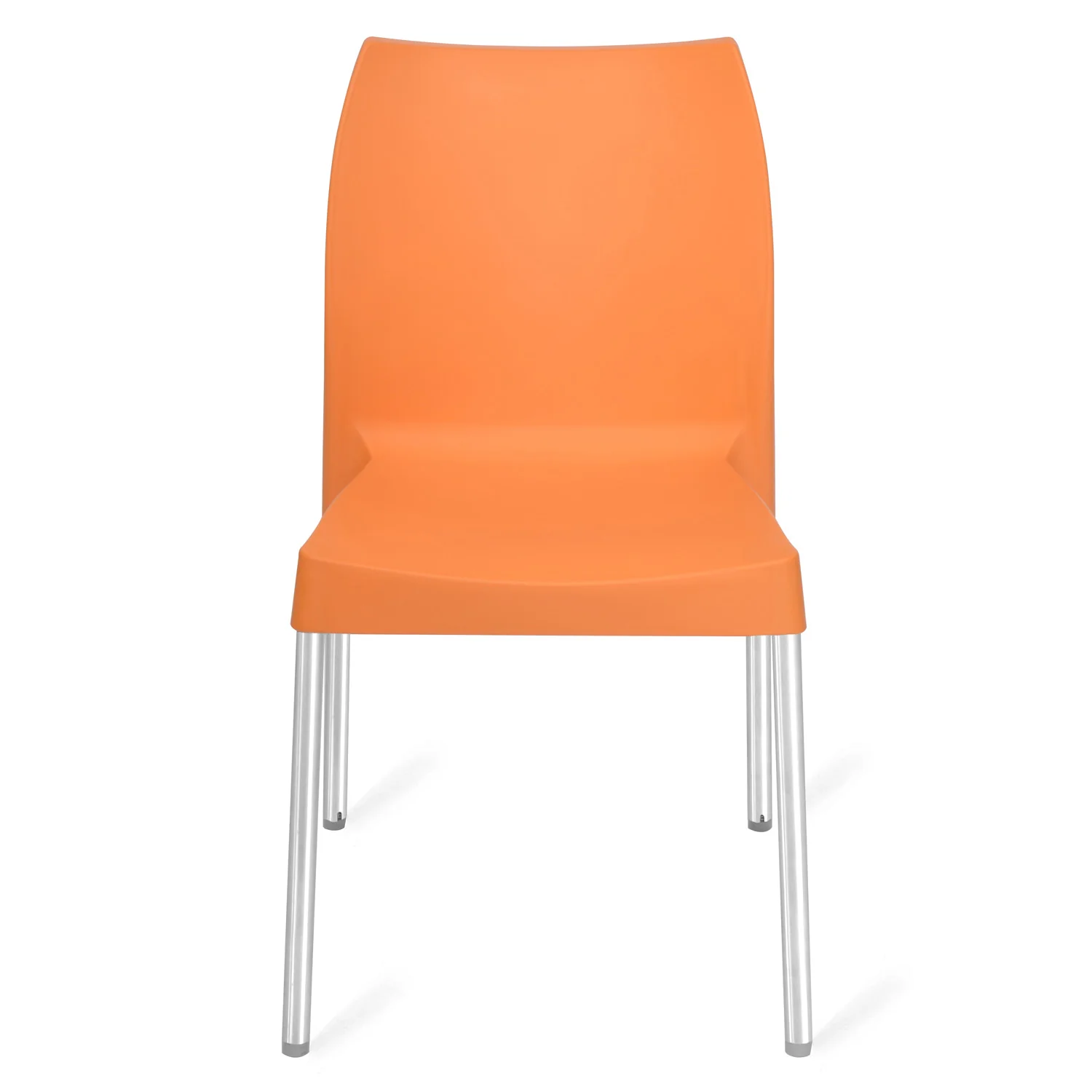 Nilkamal Novella 07 Plastic Armless Chair (Orange) - Image 6