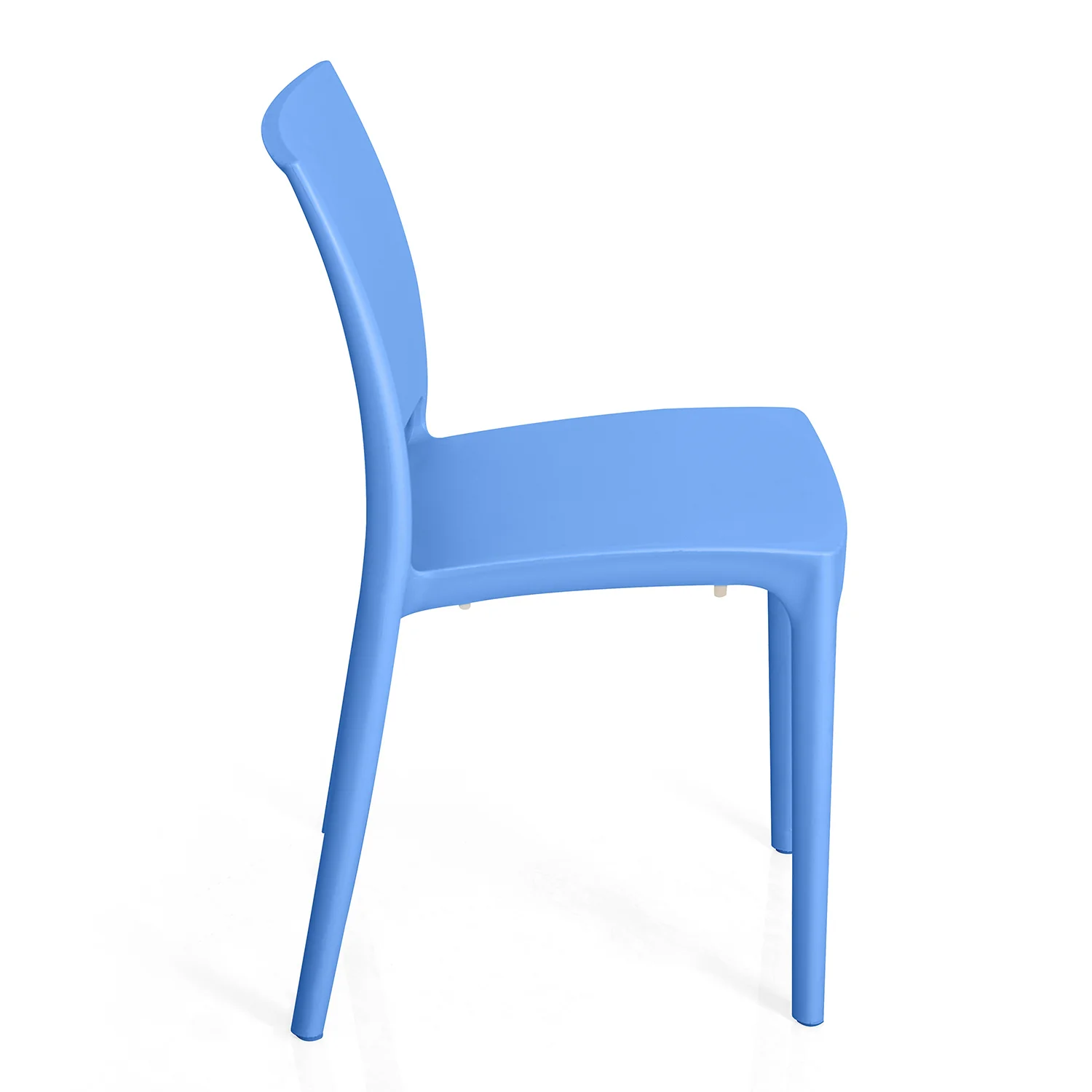Nilkamal Novella 08 Plastic Armless Chair (Blue) - Image 8