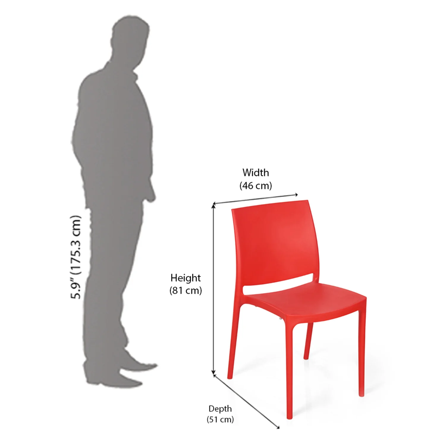 Nilkamal Novella 08 Plastic Armless Chair - Image 12