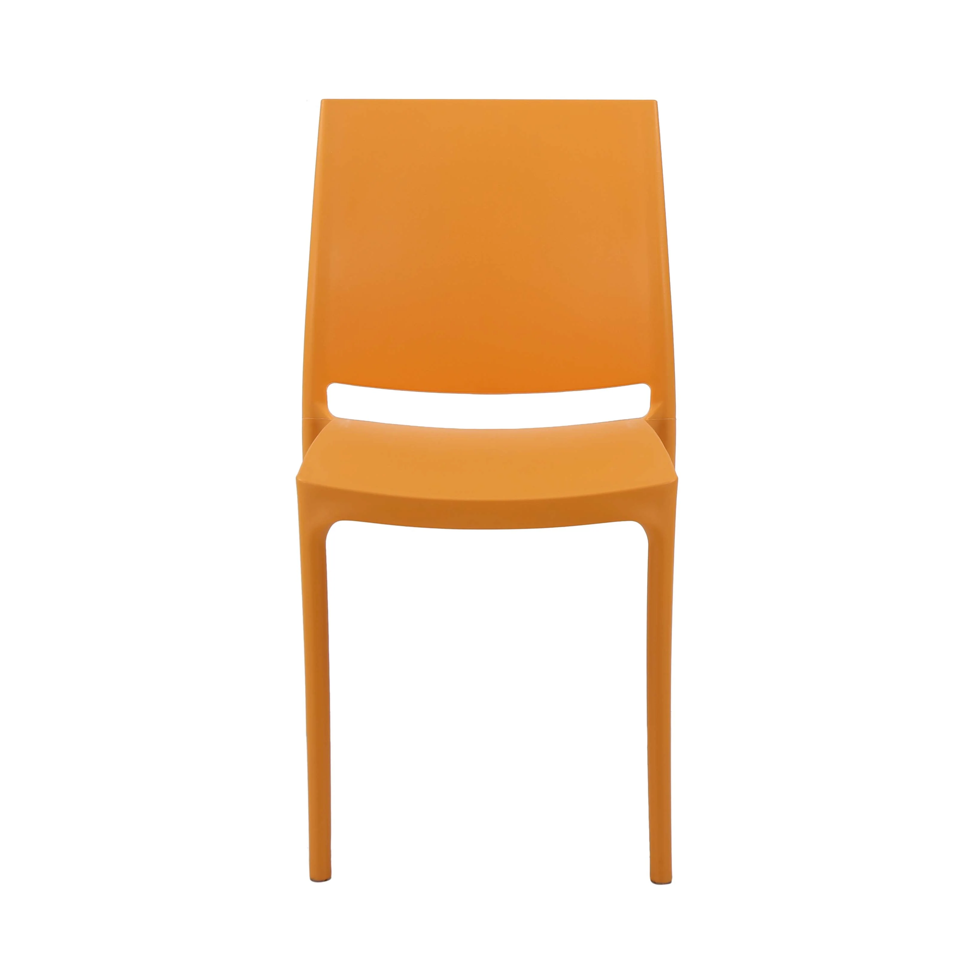 Nilkamal Novella 08 Plastic Armless Chair (Orange) - Image 3