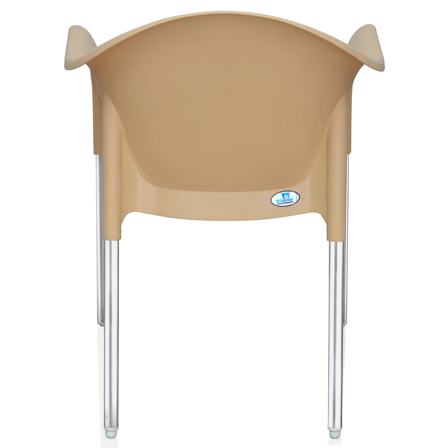 Nilkamal Novella 09 Plastic Arm Chair (Biscuit) - Image 8