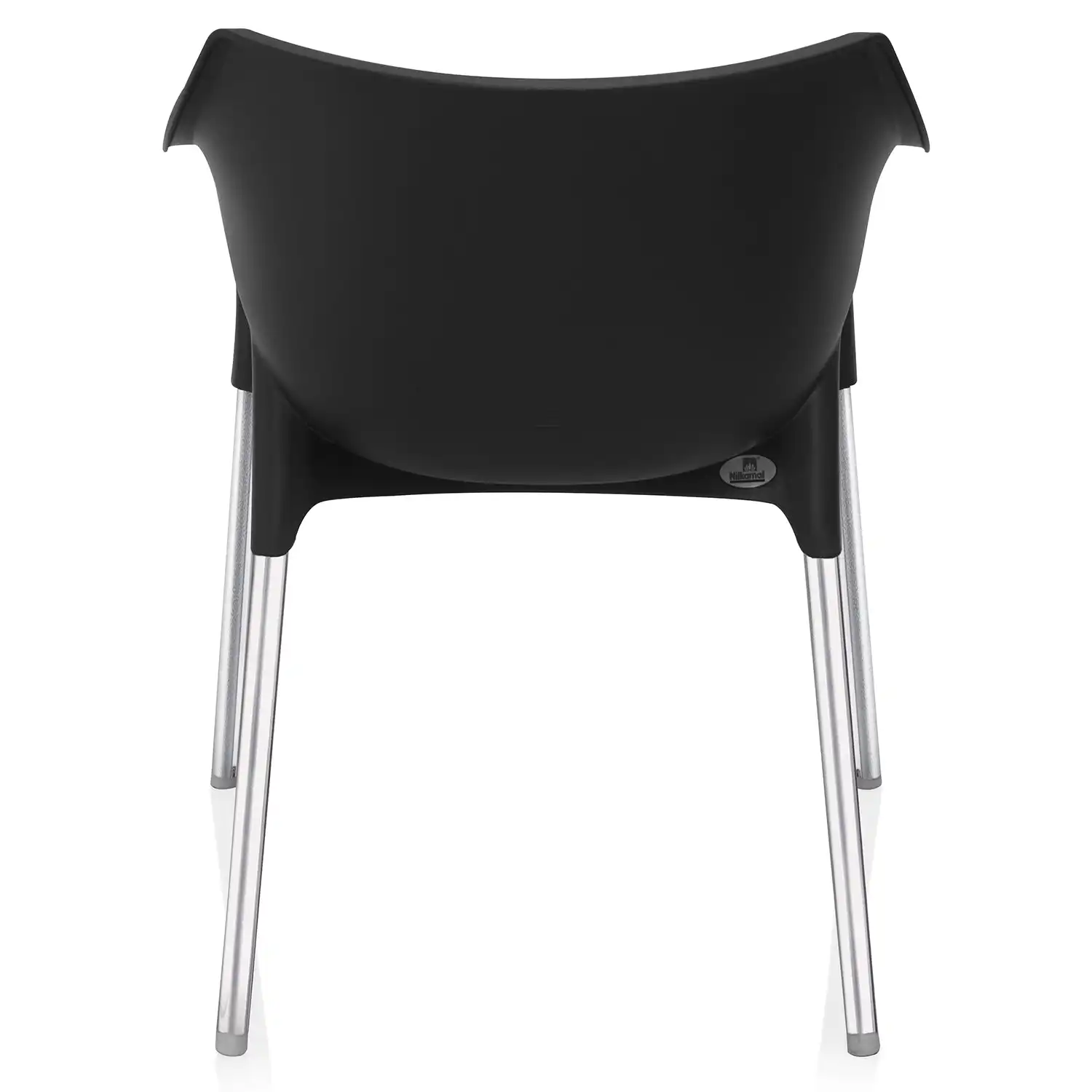 Nilkamal Novella 10 Plastic Arm Chair (Black) - Image 8