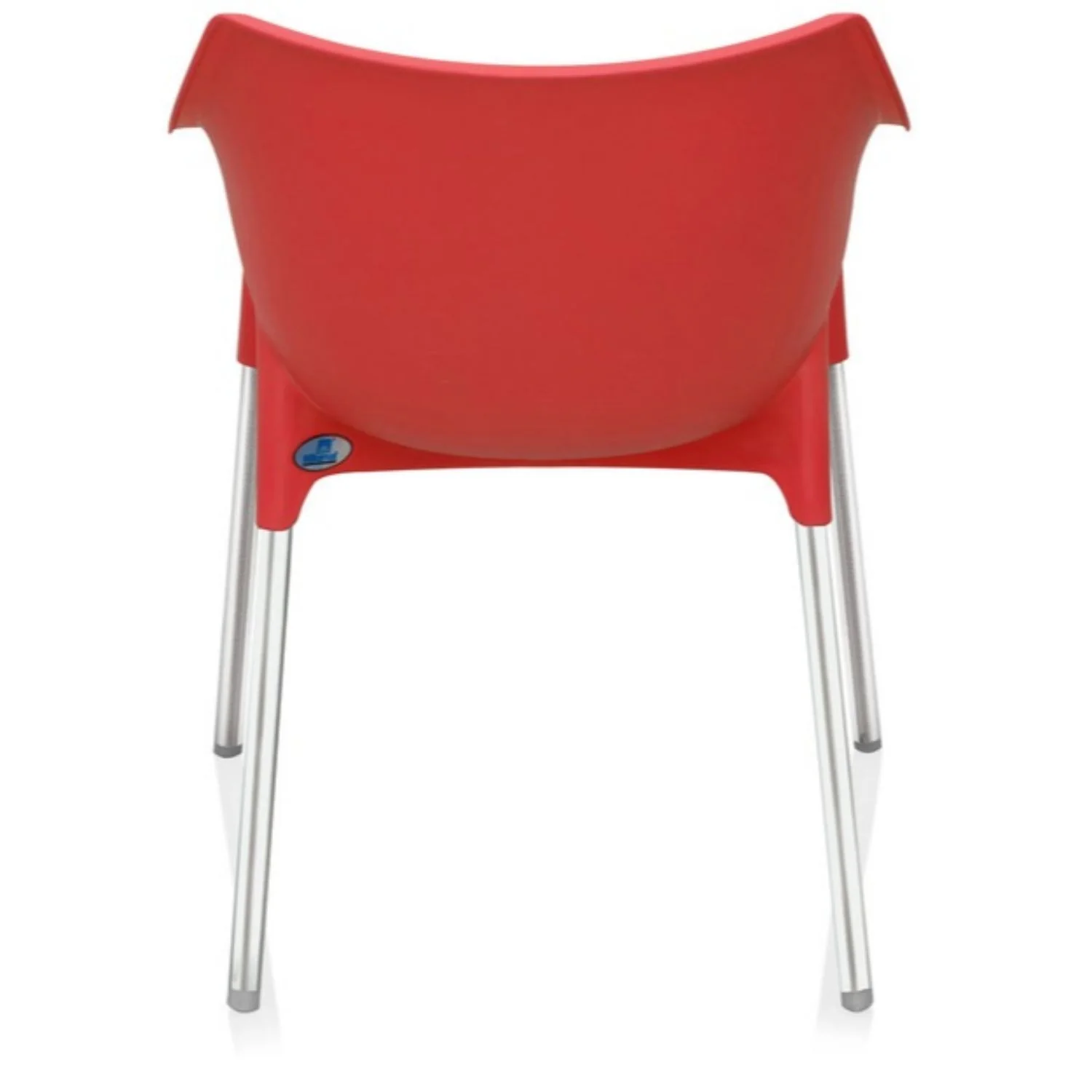 Nilkamal Novella 10 Plastic Arm Chair (Bright Red) - Image 9