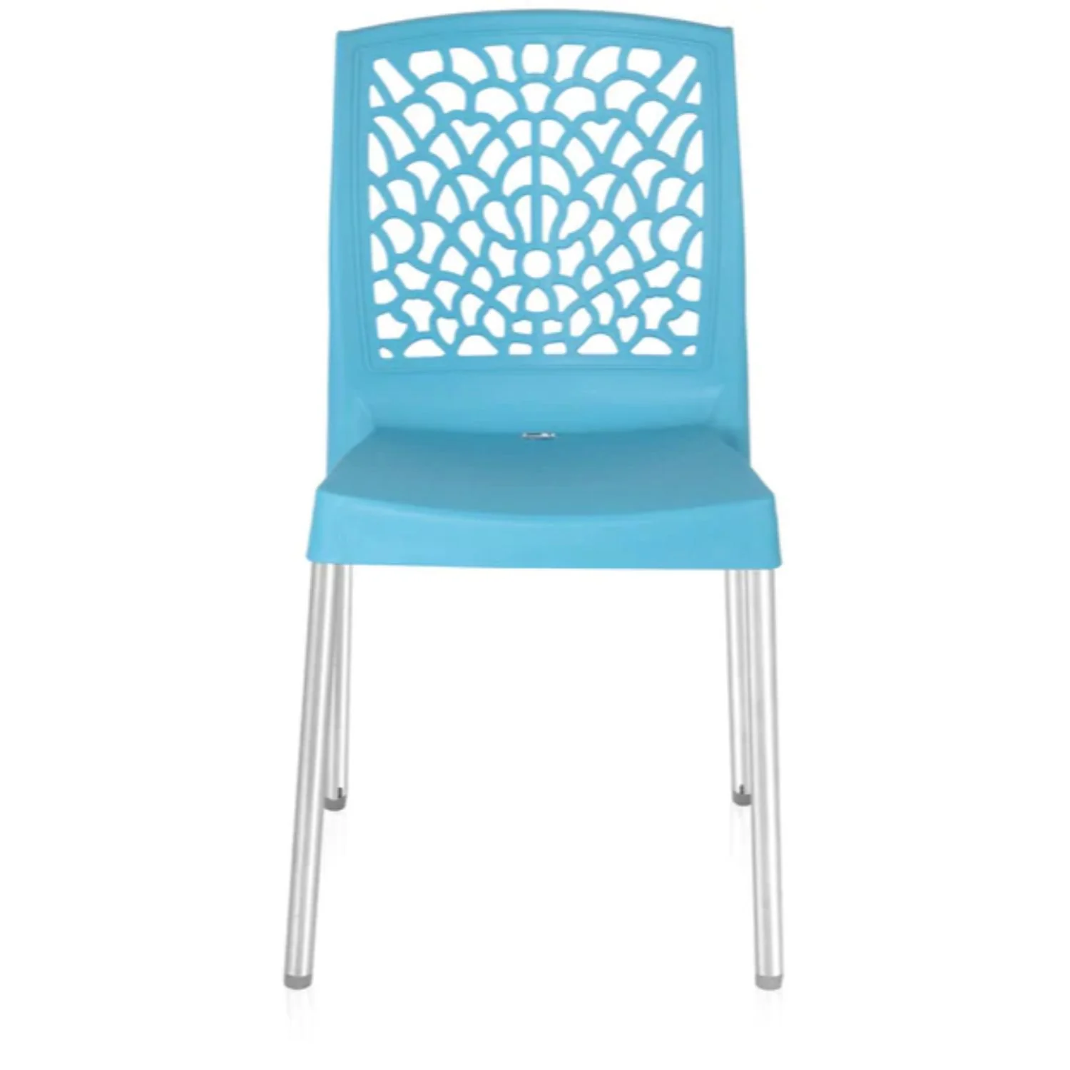 Nilkamal Novella 19 Plastic Armless Chair (Celeste Blue) - Image 4