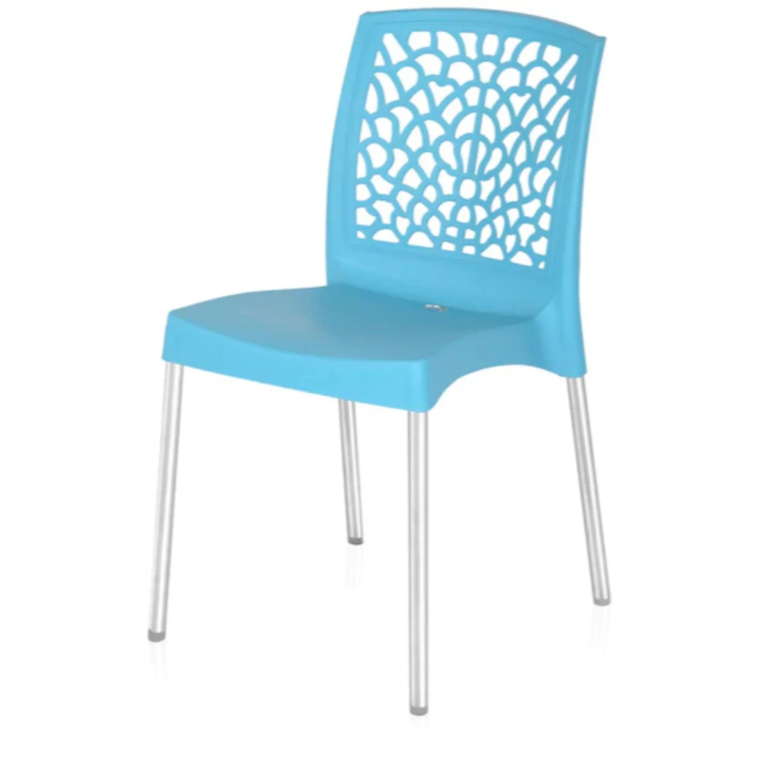 Nilkamal Novella 19 Plastic Armless Chair (Celeste Blue) - Image 6