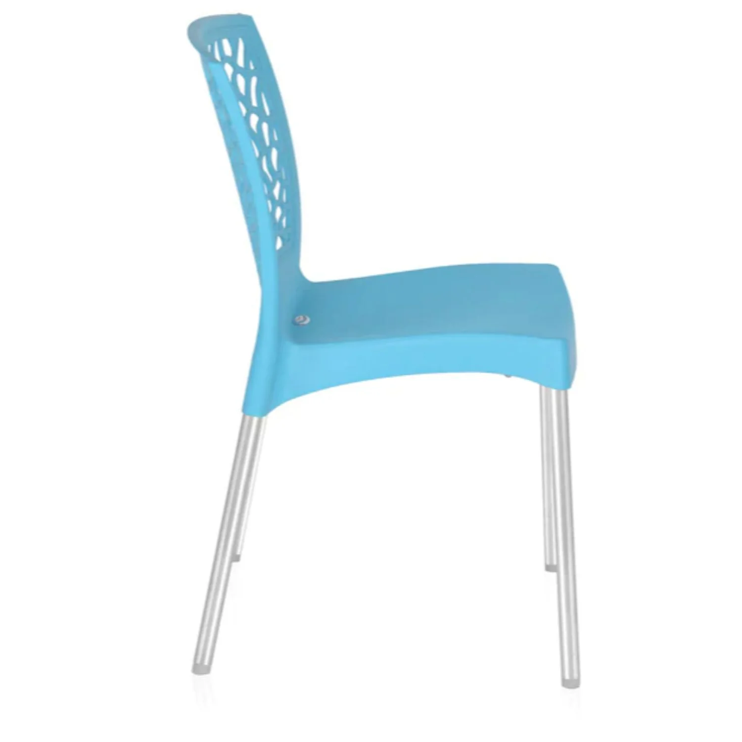 Nilkamal Novella 19 Plastic Armless Chair (Celeste Blue) - Image 7