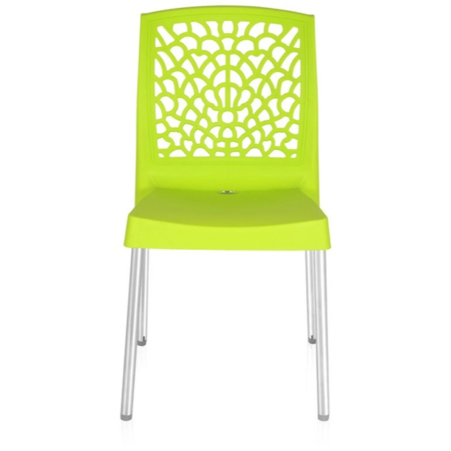 Nilkamal Novella 19 Plastic Armless Chair (Citrus Green) - Image 4