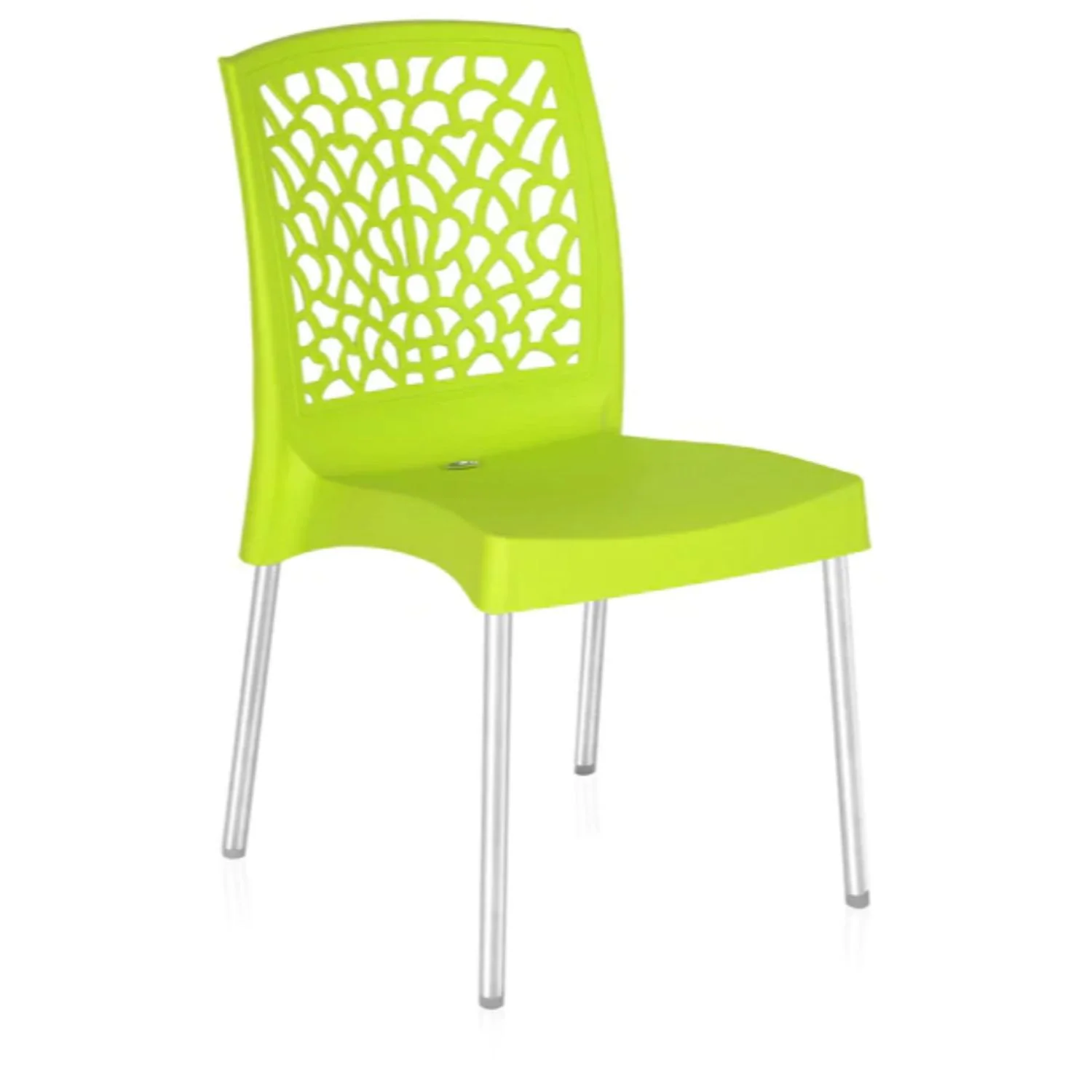 Nilkamal Novella 19 Plastic Armless Chair (Citrus Green) - Image 5