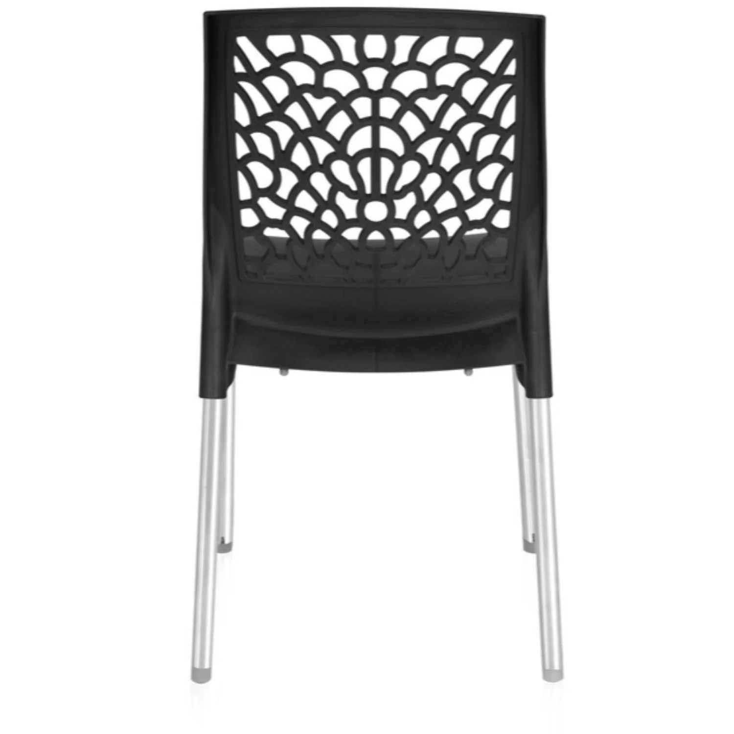 Nilkamal Novella 19 Plastic Armless Chair (Iron Black) - Image 8