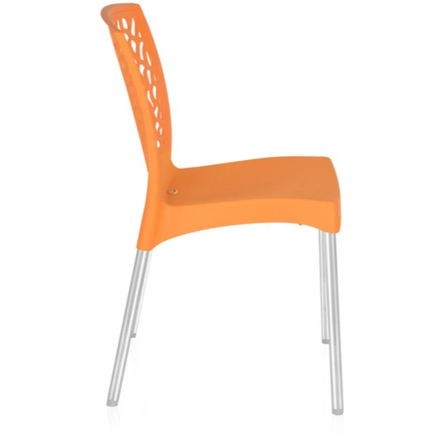 Nilkamal Novella 19 Plastic Armless Chair (Orange) - Image 8
