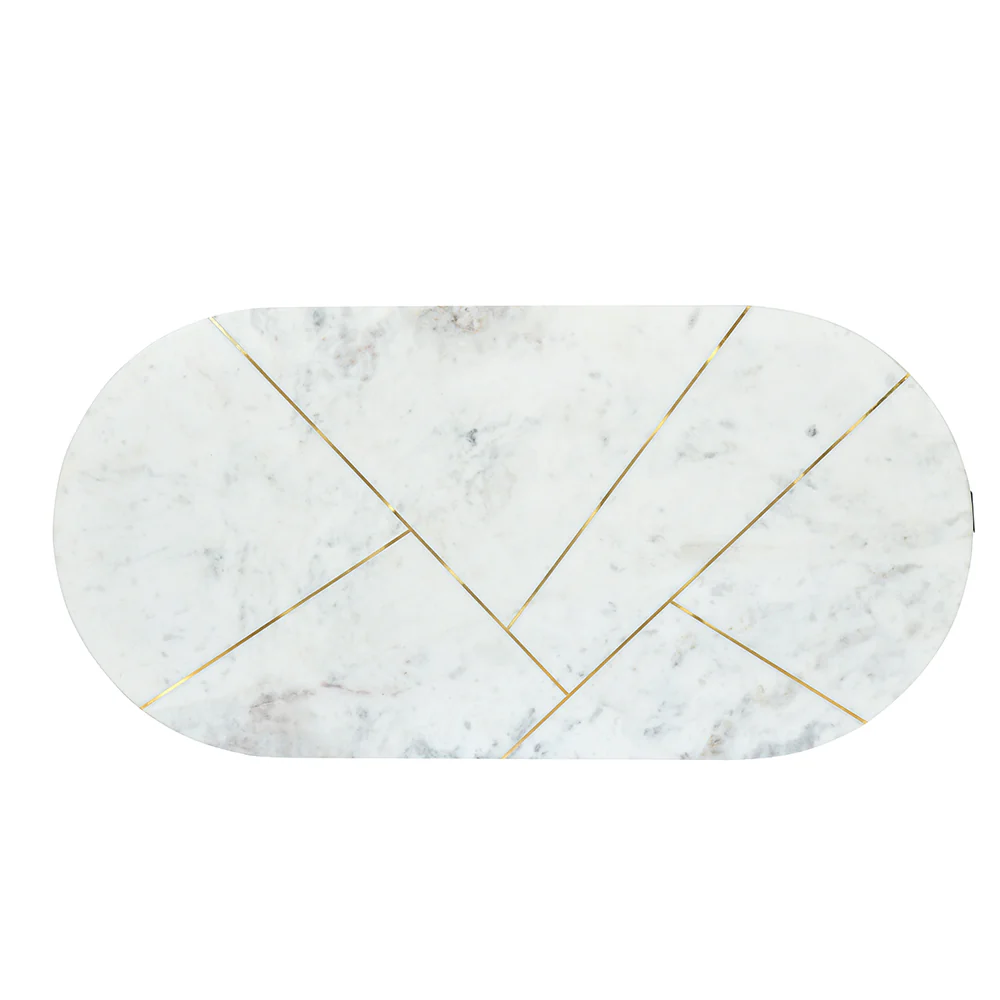 Nilkamal Nowles Marble Coffee Table (White) - Image 6