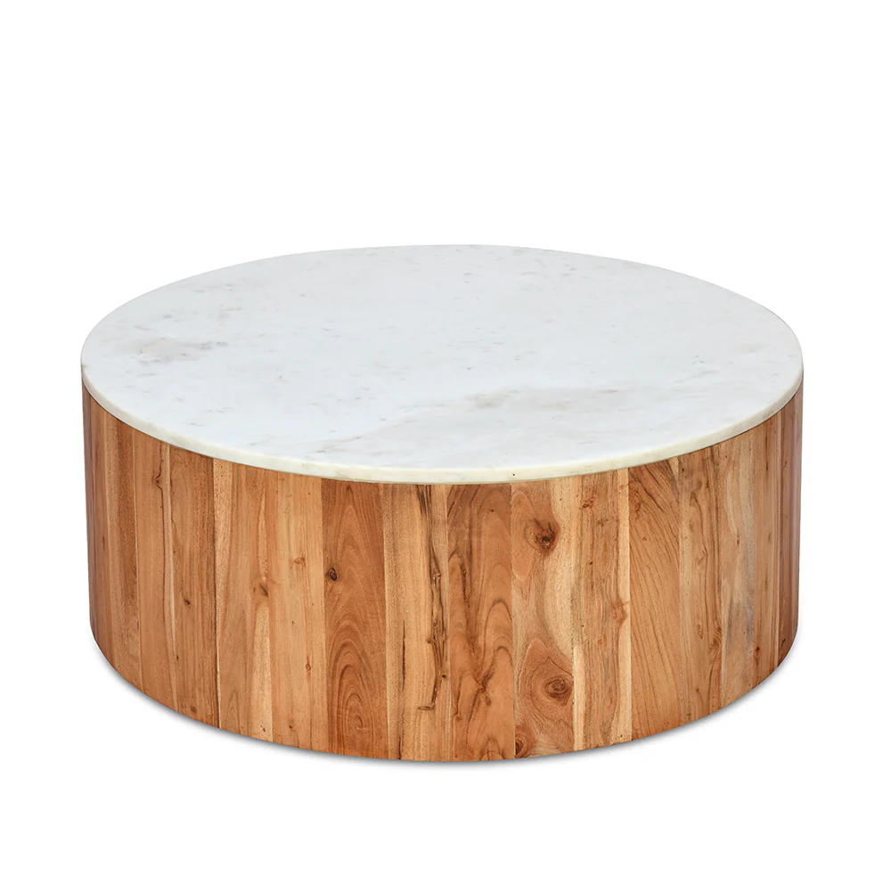 Nilkamal Oaken Marble Coffee Table (White) - Image 4