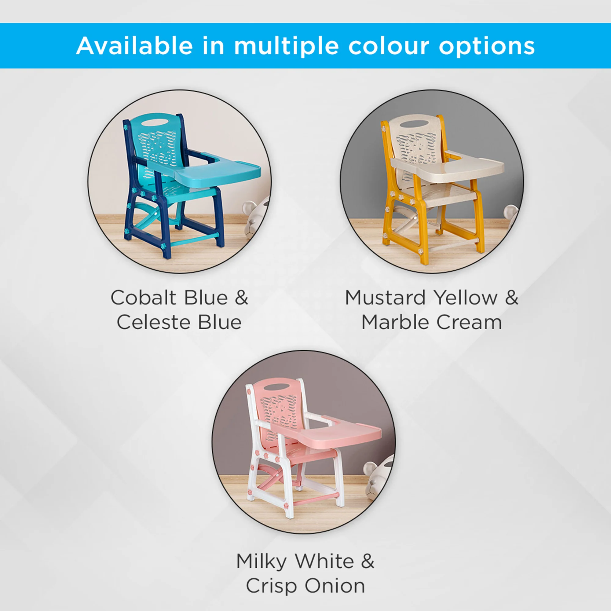Nilkamal Octo Junior Plastic Kids Chair with Tray - Image 9