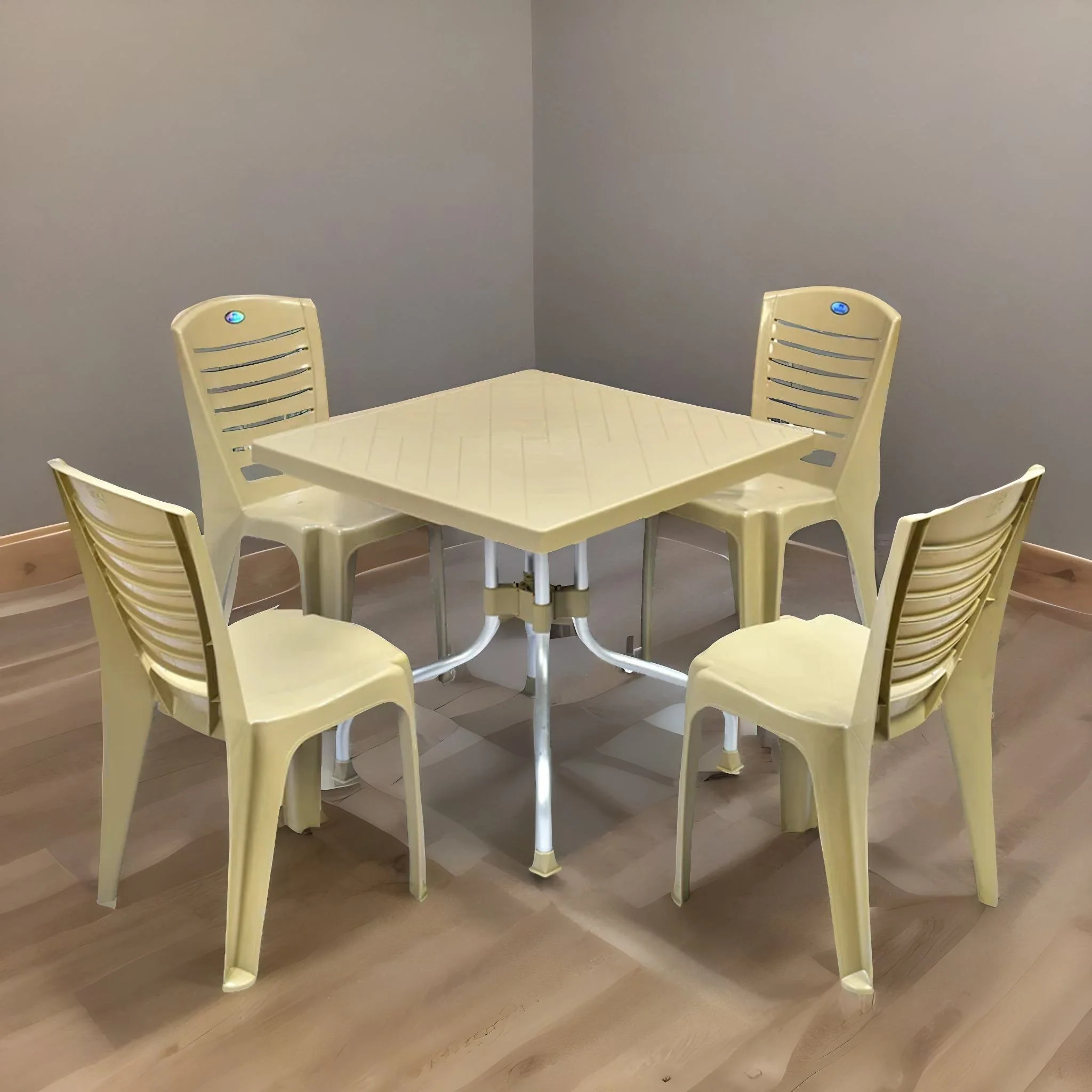 Nilkamal Orchid 1 + 4 Chair Dining Set - Image 11
