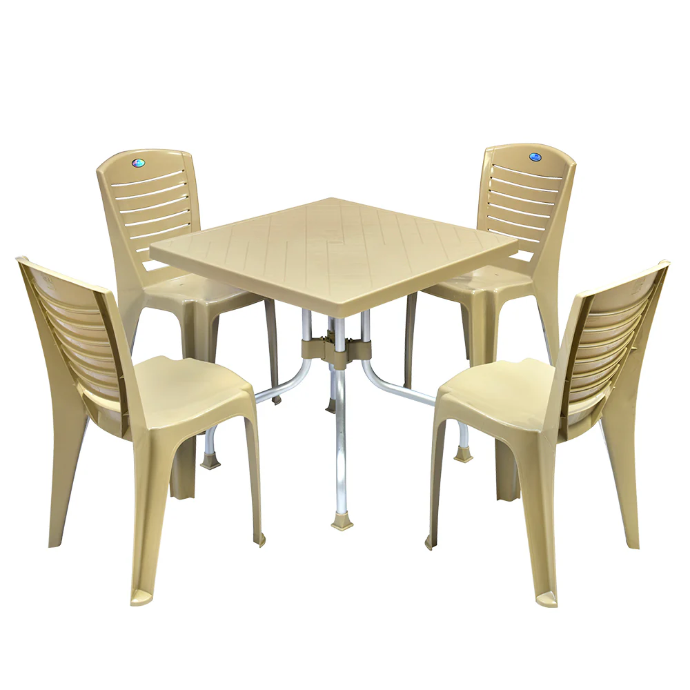 Nilkamal Orchid 1 + 4 Chair Dining Set - Image 12