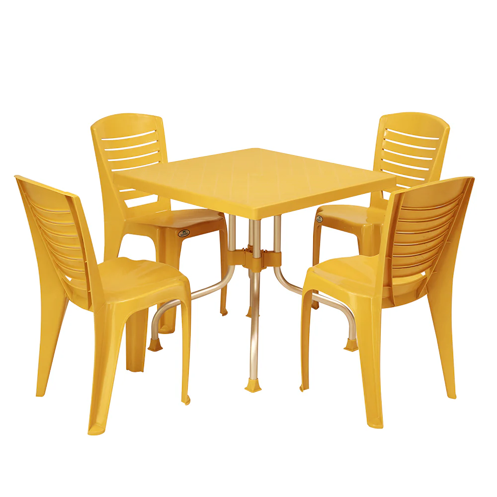 Nilkamal Orchid 1 + 4 Chair Dining Set - Image 15
