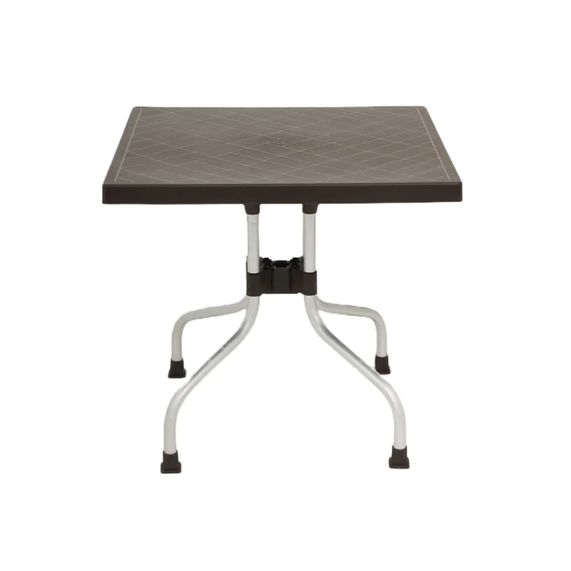 Nilkamal Orchid 1 + 4 Chair Plastic Dining Set (Season Rust Brown) - Image 3