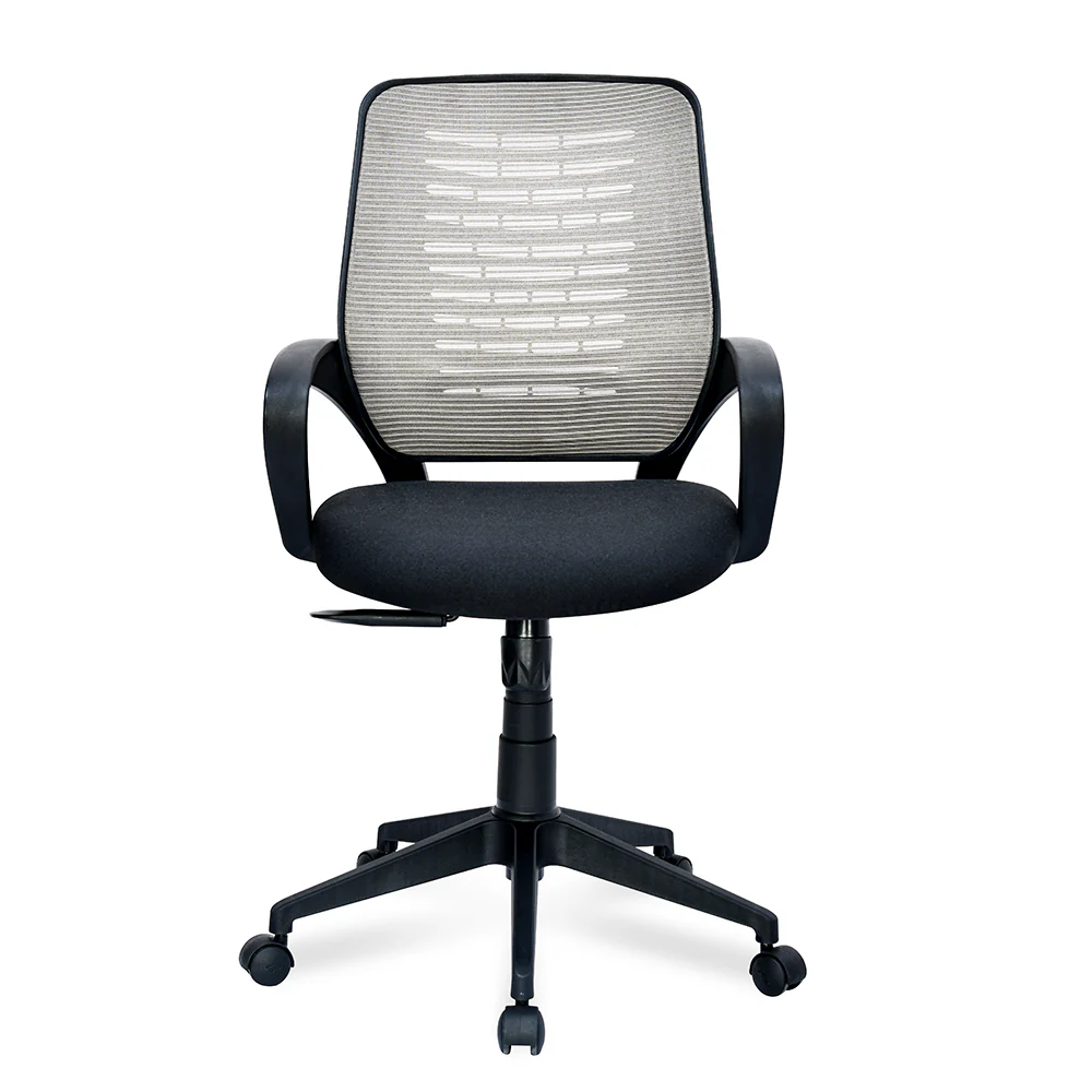 Nilkamal Otis Mid Back Mesh Office Chair (Black & Grey) - Image 2