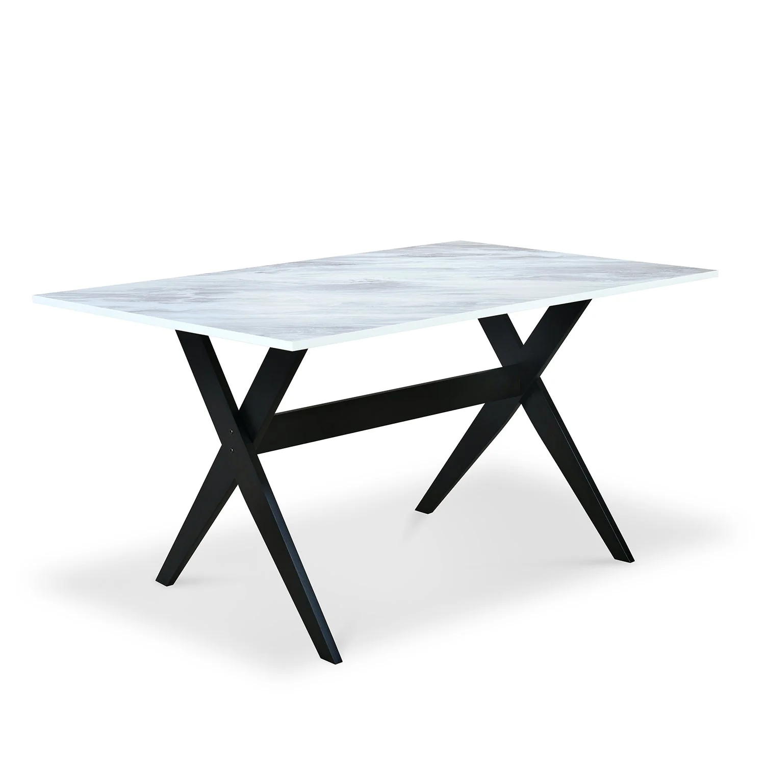 Nilkamal Oyster Dining Table (Dark Walnut) - Image 3