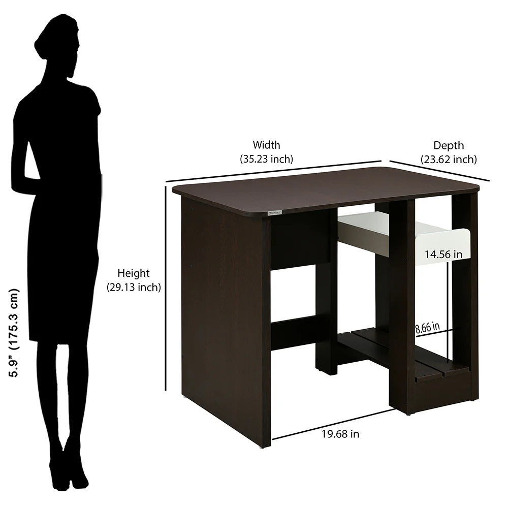 Nilkamal Parson Computer Table (Wenge) - Image 8