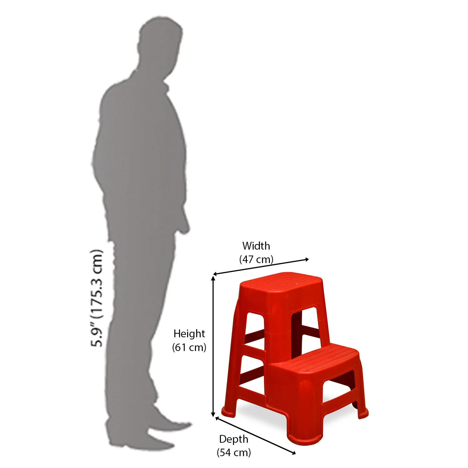 Nilkamal Plastic Step Stool - Image 12