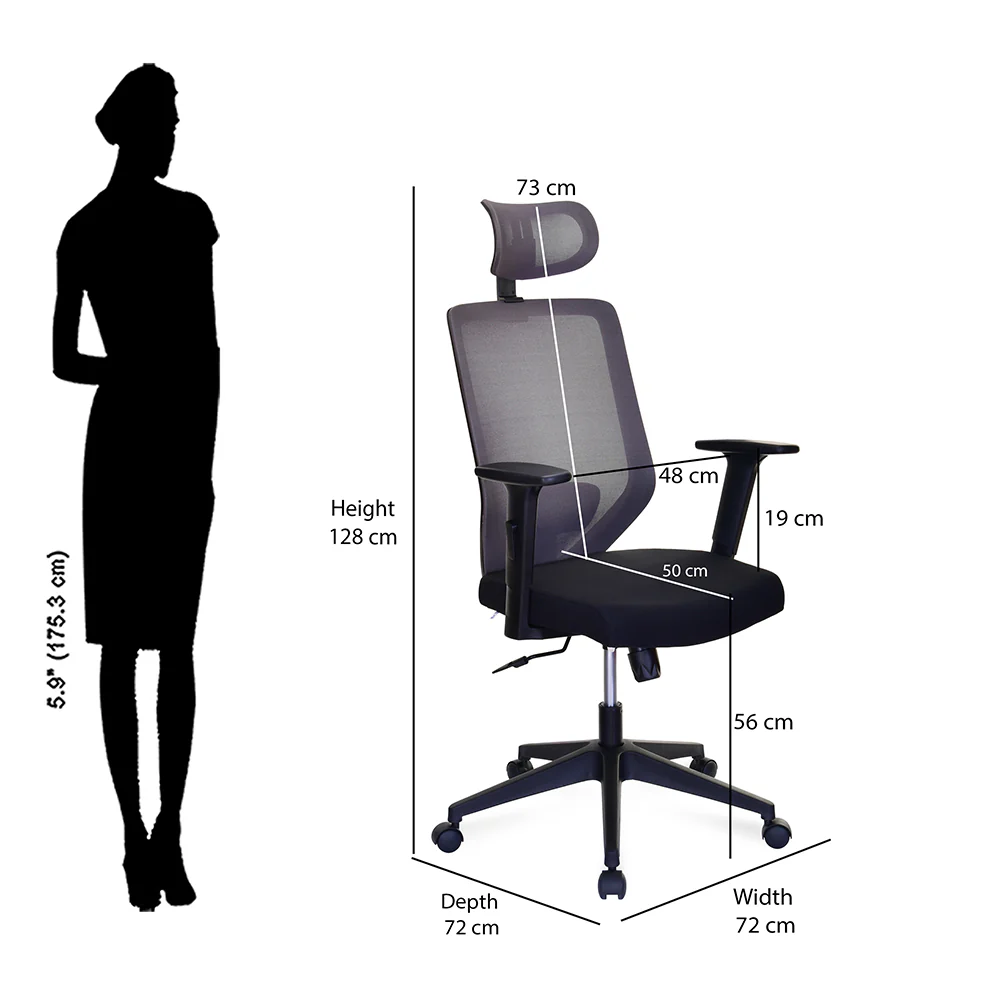 Nilkamal Poise High Back Office Chair - Image 20