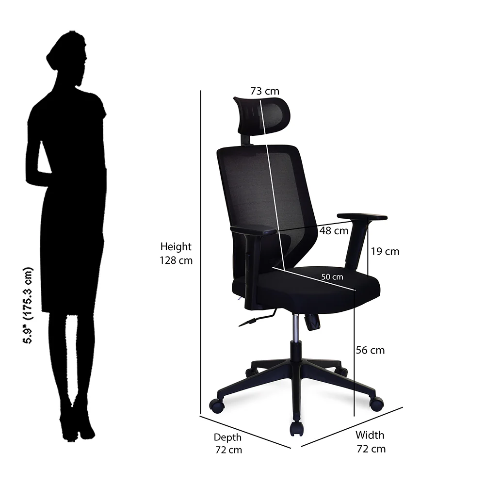 Nilkamal Poise High Back Office Chair - Image 9