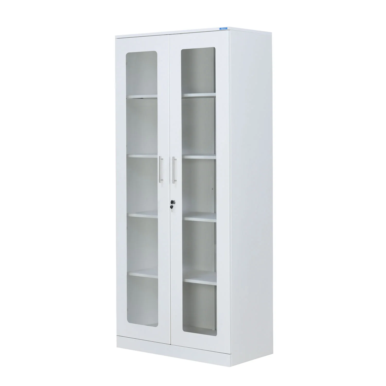 Nilkamal Rafel 2 Glass Door Wardrode (Textured White) - Image 4