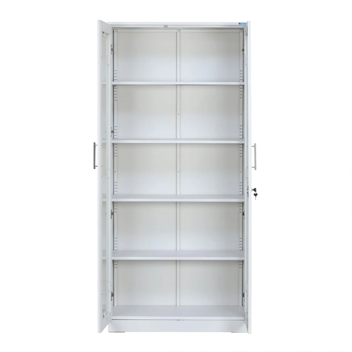 Nilkamal Rafel 2 Glass Door Wardrode (Textured White) - Image 5
