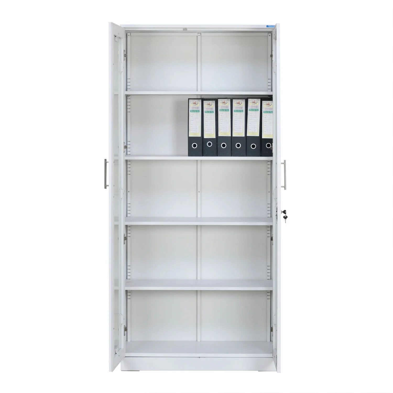 Nilkamal Rafel 2 Glass Door Wardrode (Textured White) - Image 8