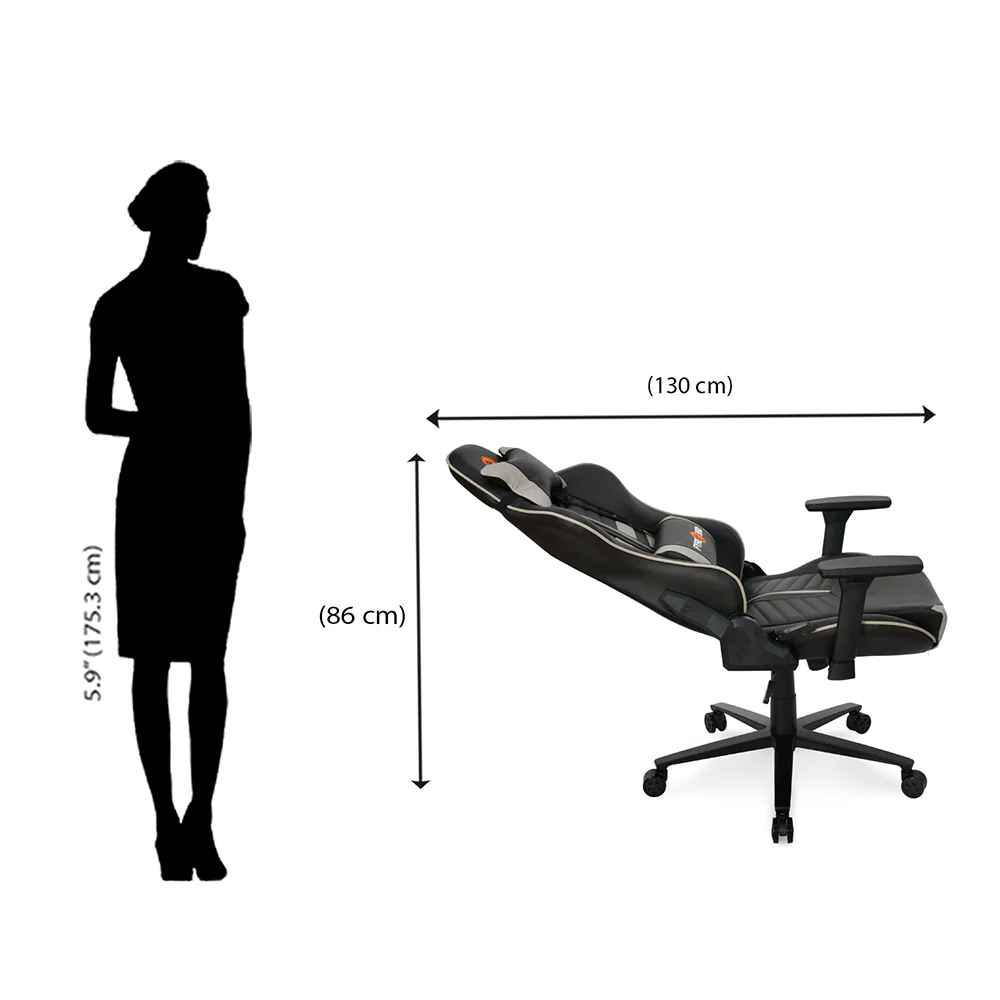 Nilkamal Fyrebird Razos Gaming Chair (Brown / Beige) - Image 22