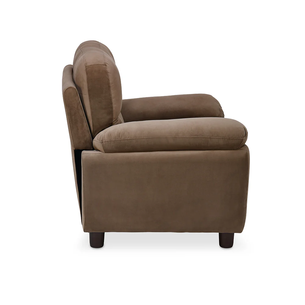Nilkamal Rebecca 1 Seater Velvette Sofa (Brown) - Image 5