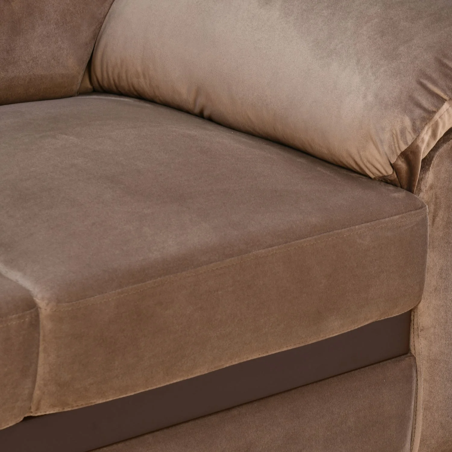 Nilkamal Rebecca Fabric 2 Seater Sofa (Brown) - Image 6