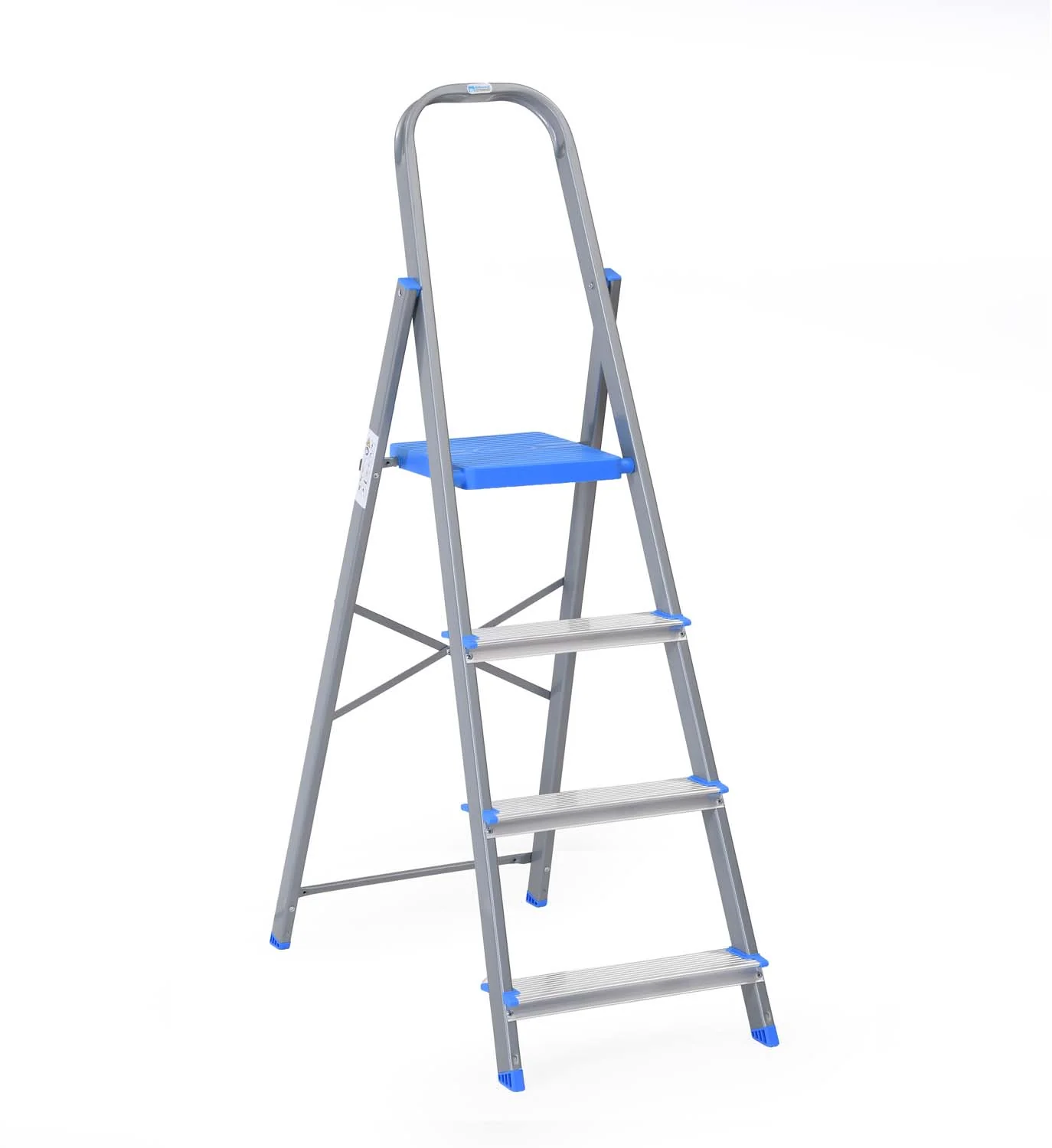 Nilkamal Rise 4 Step Steel Ladder (Grey) - Image 2