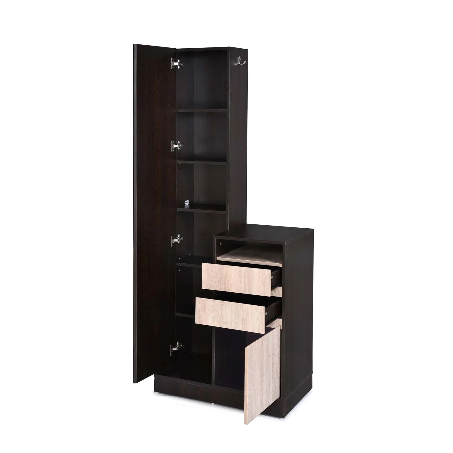 Nilkamal Riva Dresser (Wenge & Sonoma Oak) - Image 7