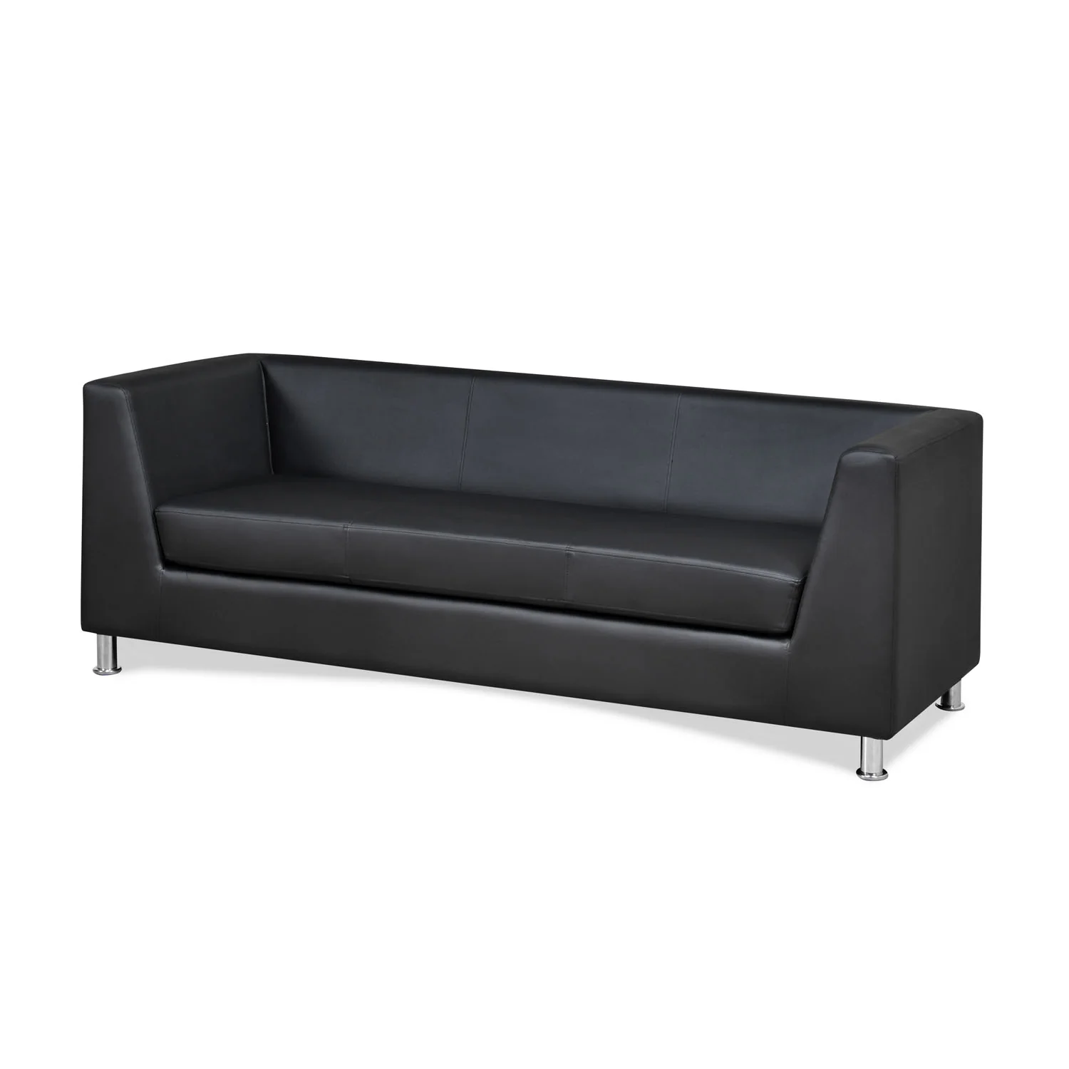 Nilkamal Russo 3 Seater Sofa (Black) - Image 5