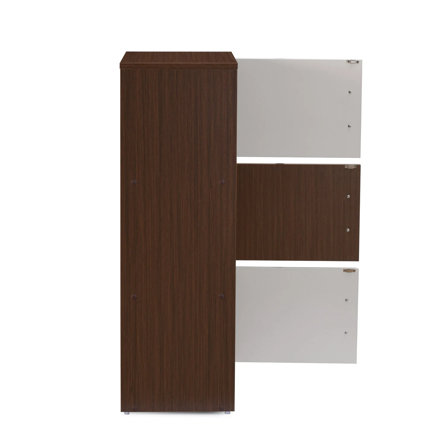 Nilkamal Sear 3 Tier Storage Cabinet (Oak/Frosty White) - Image 6