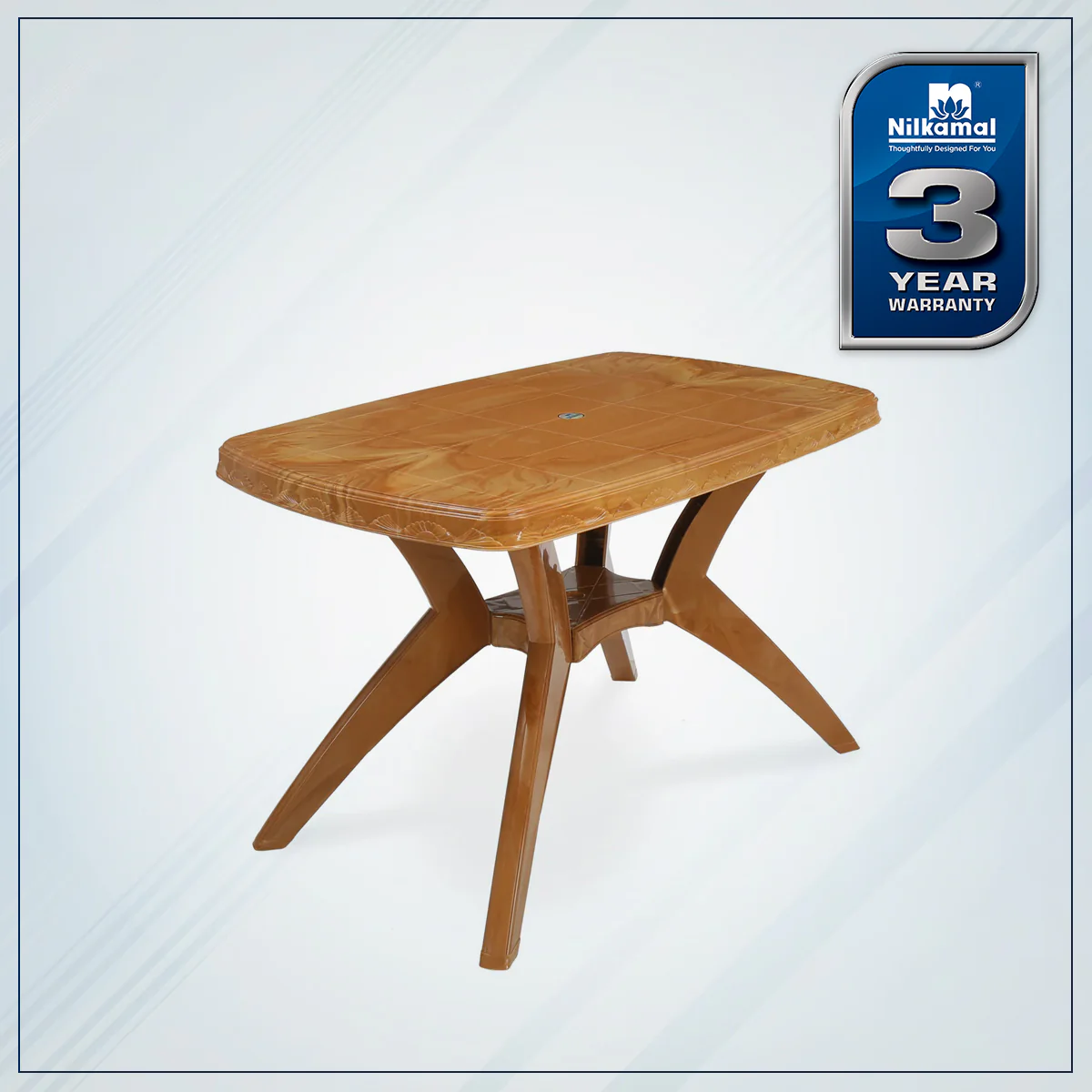 Nilkamal Shahenshah Kross Legged Table (Pear Wood) - Image 2