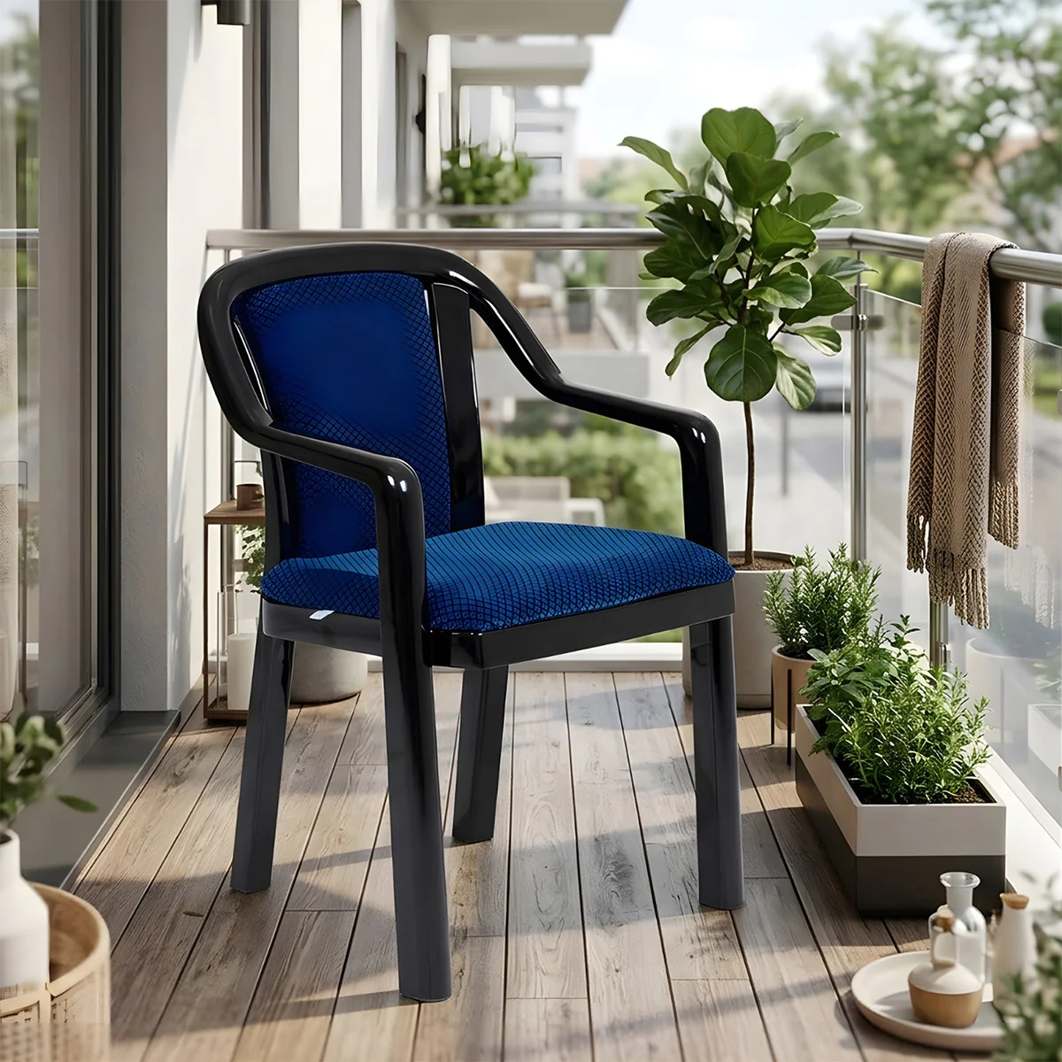 Nilkamal Signature Fabric Arm Chair - Image 4