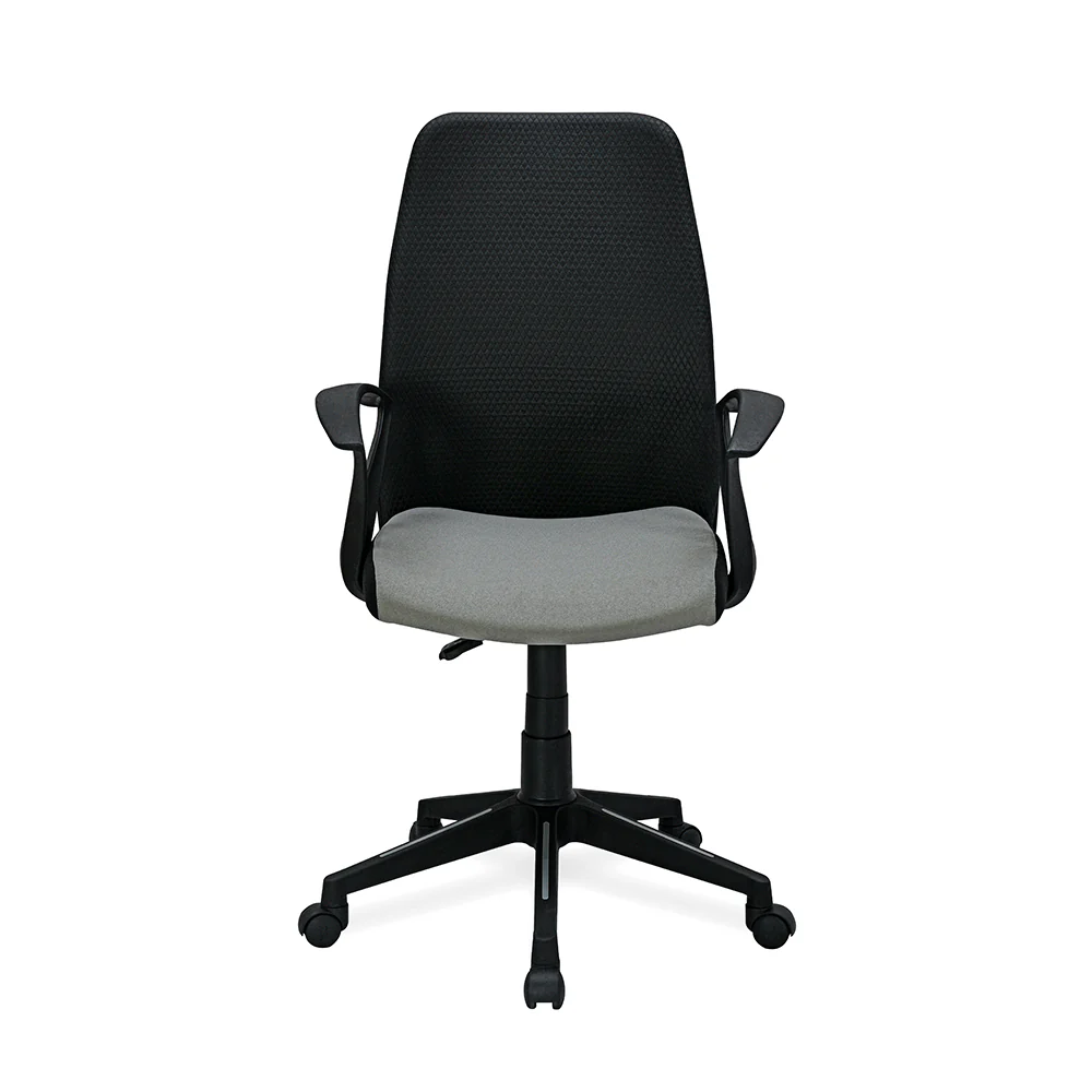 Nilkamal Solitaire Mid Back Chair (Grey/Black) - Image 2