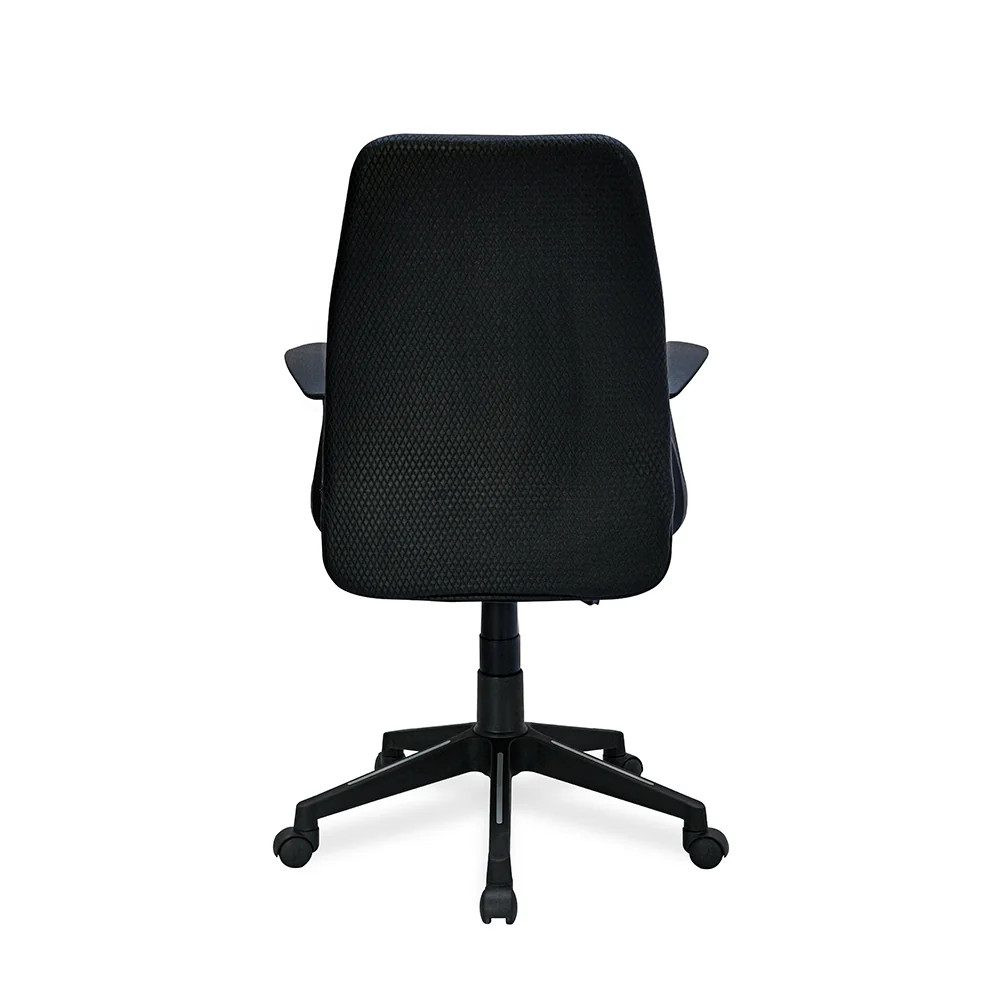 Nilkamal Solitaire Mid Back Chair (Grey/Black) - Image 6
