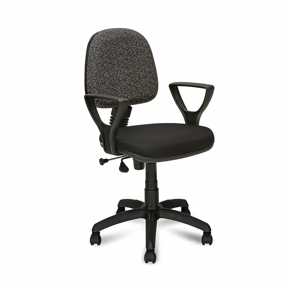 Nilkamal Soren Mid Back Cushion Office Chair (Black) - Image 3