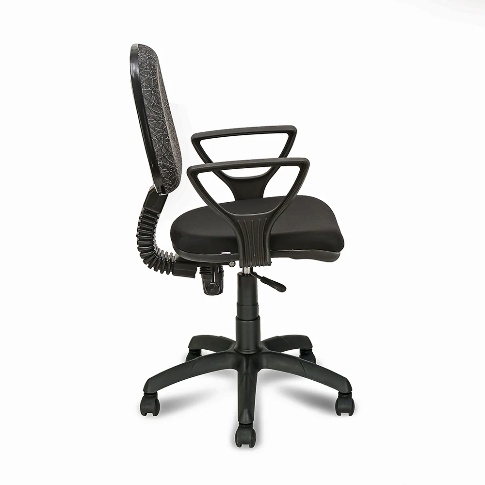 Nilkamal Soren Mid Back Cushion Office Chair (Black) - Image 5