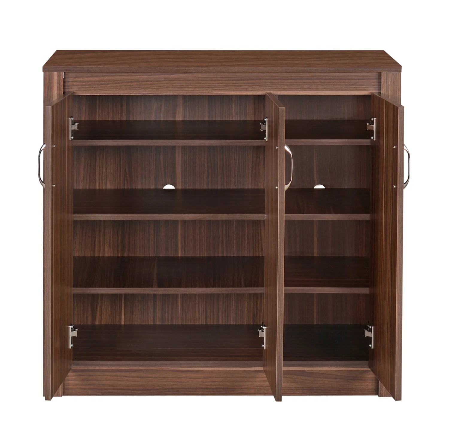 Nilkamal Stella Shoe Cabinet / Rack (Walnut) - Image 3