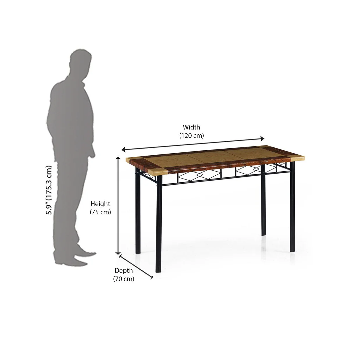 Nilkamal Stratus 6 Seater Dining Table Set - Image 7